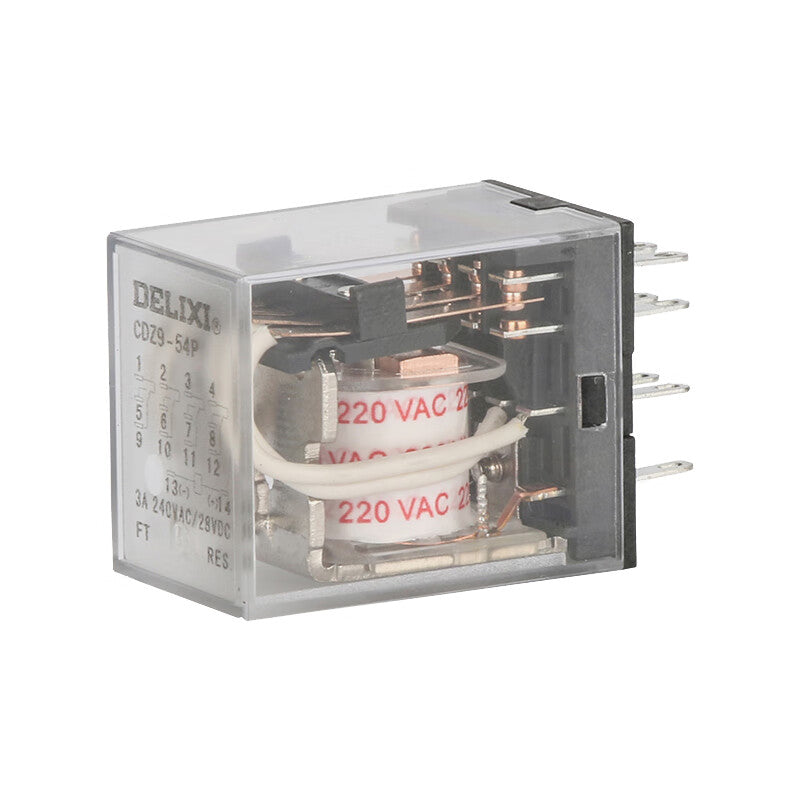DELIXI ELECTRIC small relay CDZ9L-54P (with light) DC24V/piece