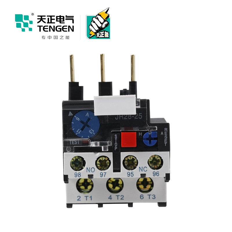 Tianzheng Electric TENGEN JR28-25 17-25A overload phase failure thermal protection relay 03030010056