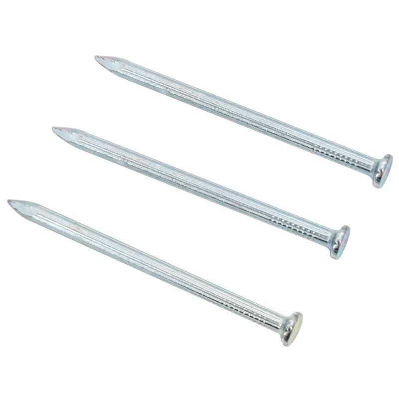 Hesdig JG-01 Straight-grained Cement Nails, High-strength Steel Nails, Wall Nails, Picture Hanging Nails, Round Nails, Hook Nails, 1kg/box, 25mm