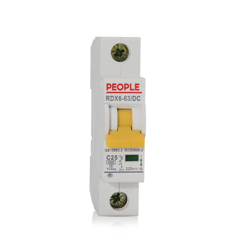 PEOPLE small DC circuit breaker RDX6 series DC air switch circuit breaker 40A 1P