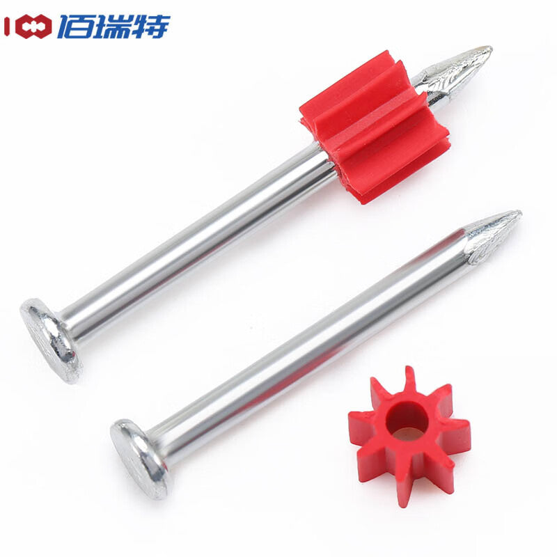 Bairuite Extra Hard Steel Nails, Wall Nails, Cement Nails, High-Strength Nails, Picture Hanging Nails, M3.5*42 [100 Nails]