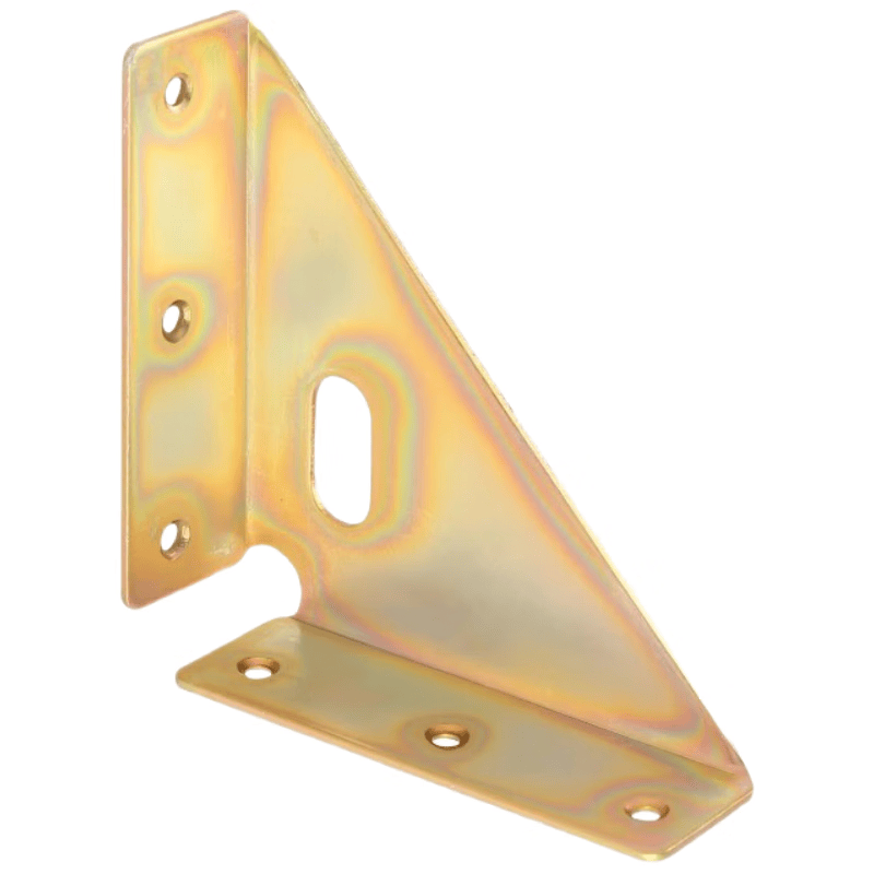 Thickened corner brackets with high-speed casters, three-sided fixed corner brackets, angle iron, left and right bed corner brackets, bed corner braces, reinforced hardware bed accessories, left style [4 pieces]