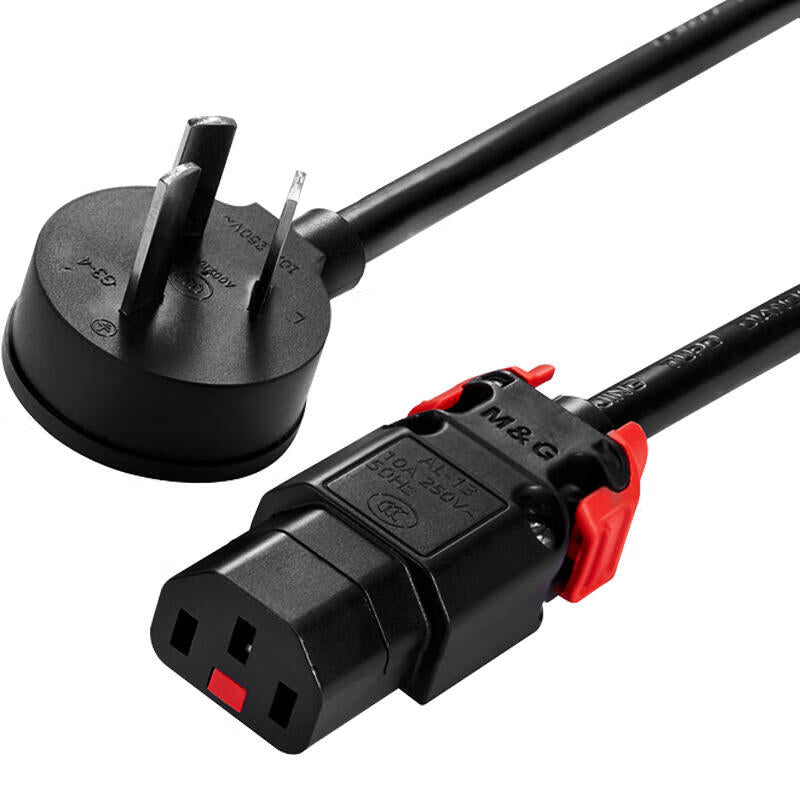 Breakthrough (M&G) self-locking power cord game e-sports monitor instrument server power cord fixed 1.5 meters national standard plug C131015BGB10A