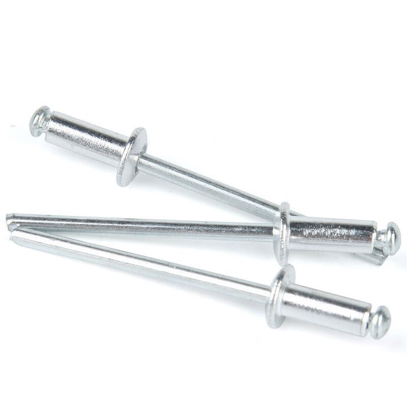 Bingyu Blind Rivets, Open-Type Flat Round Head Aluminum Rivets, 4.0*10mm (1000 pieces/carton)