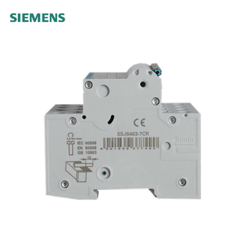 Siemens 63A Green Series 4P C Circuit Breaker 6kA - 5SJ6-C63-4P