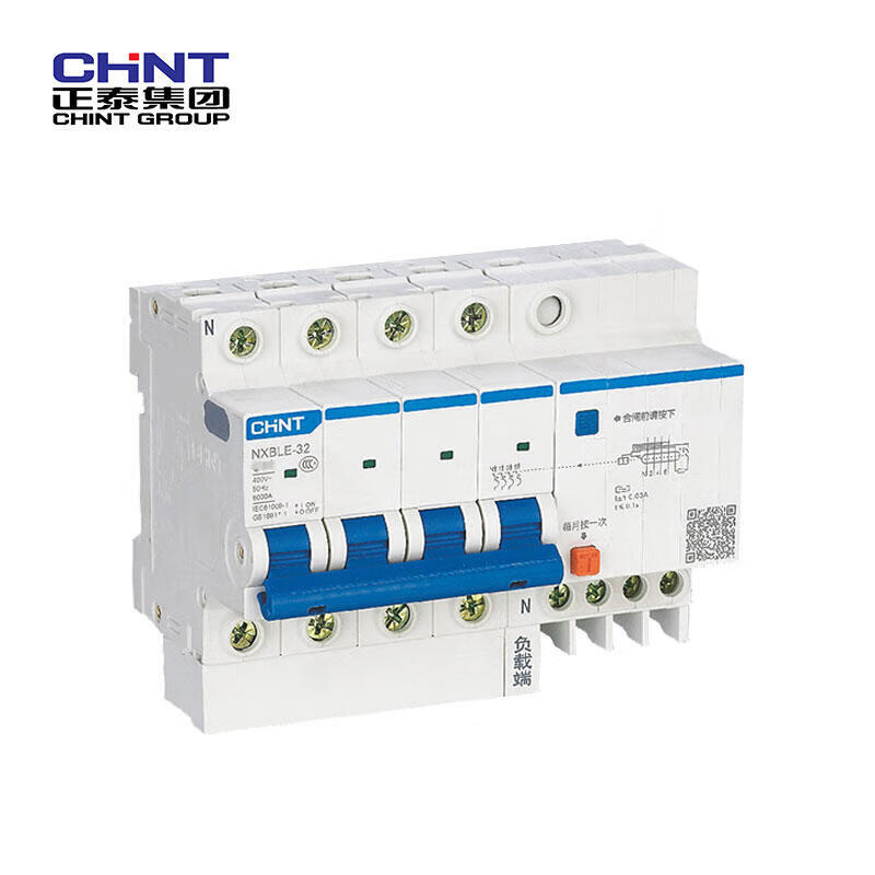 Chint residual current operated circuit breaker; NXBLE-32 4P D20 30mA 6kA