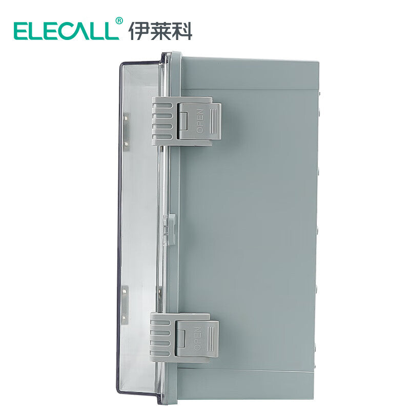 صندوق توزيع مقابس مقاوم للماء ELECALL 10A بغطاء شفاف بعشر فتحات 300*200*170 مم EPX25-30/001T PC-001T