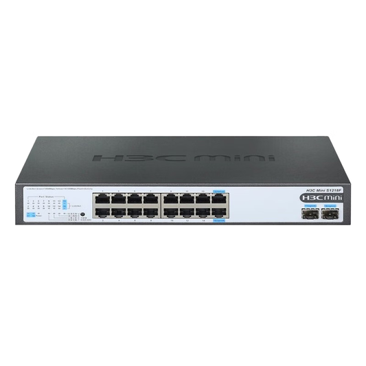 H3C 16-port Gigabit switch unmanaged enterprise-class switch network cable splitter 16-port Gigabit power + 2 Gigabit optical port S1218F