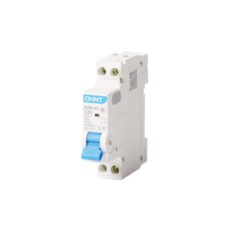 Chint small circuit breaker; NXB-40 1P+N C40 4.5kA