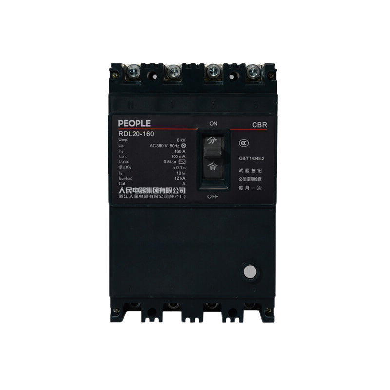 People's Electric RDL20 Series 100A 30mA 4P Leakage Protector