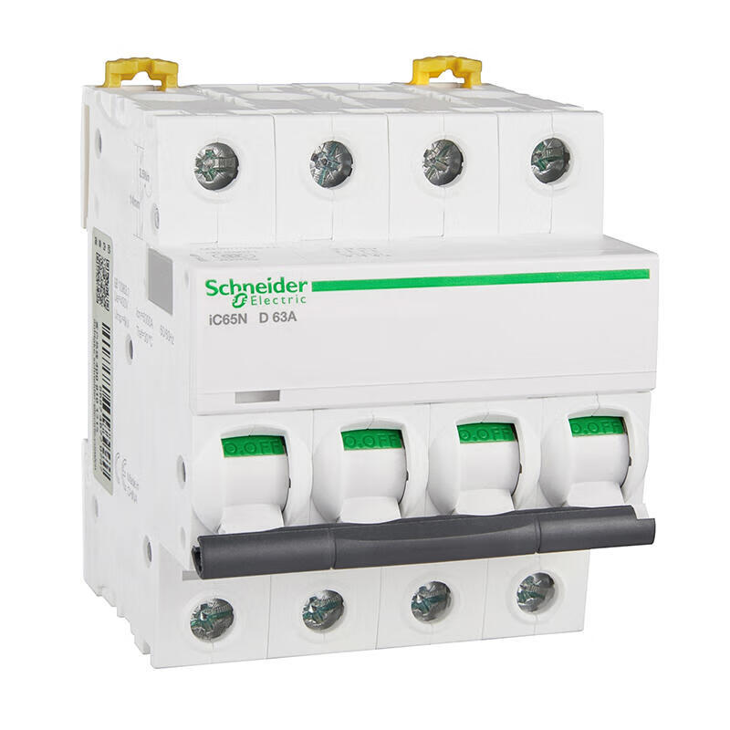 Schneider Electric iC65N Miniature Circuit Breaker 4P D63A