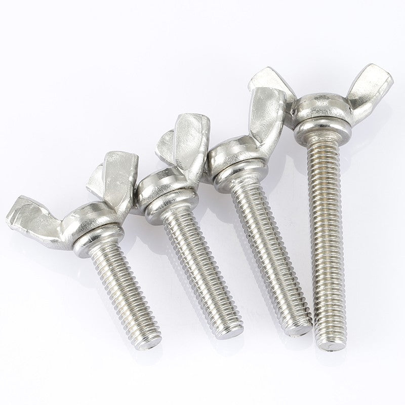 Bairuit 304 Stainless Steel Wing Screws, Tightening Screws, Butterfly-Shaped Claw Bolts M4*20 [3 Pieces] 304 Stainless Steel