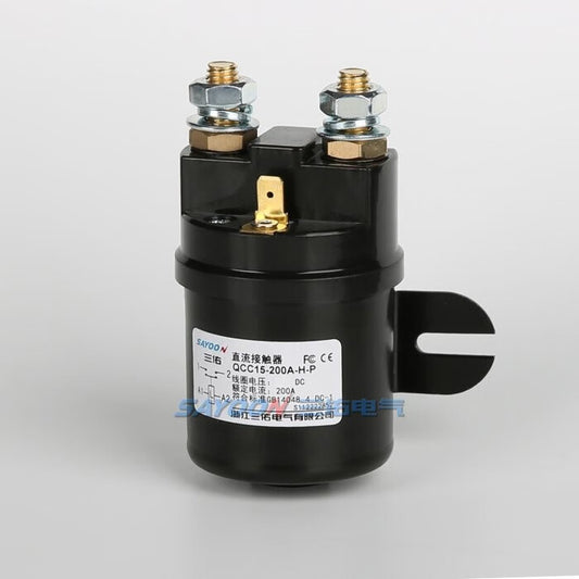Sanyou Electronic Switch DC Contactor Oil Pump Starter [QCC15-200A-24V DC-P Plug-in; M Horizontal Type]