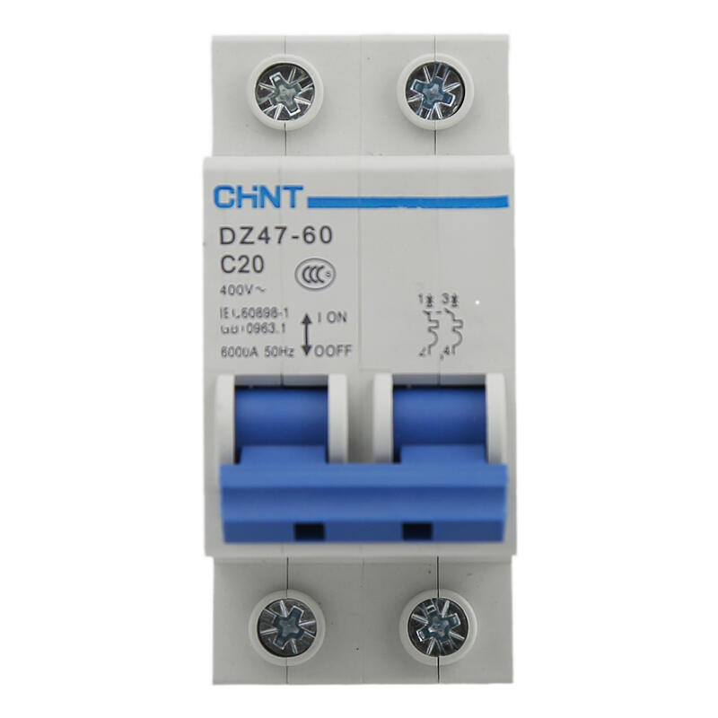Chint miniature circuit breaker; DZ47-60 2P C20