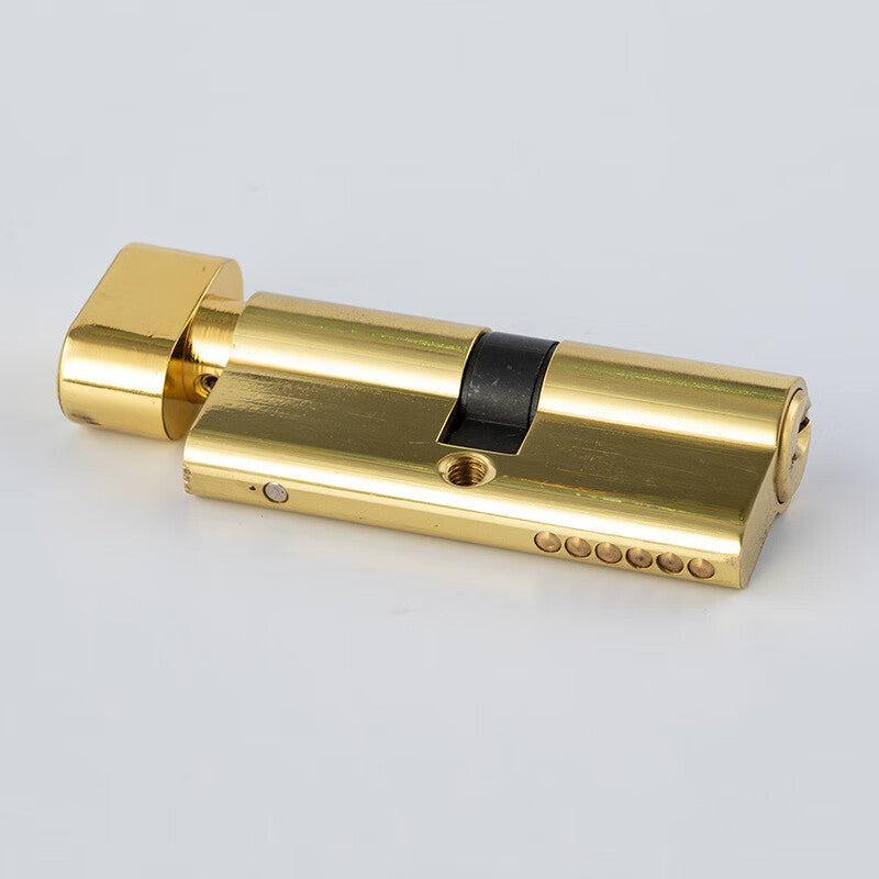 Deqi Lock Cylinder, Bedroom Wooden Door, Interior Room Door, Universal Lock Cylinder, Lever Handle Lock Cylinder, Large 80 Copper (40+40)