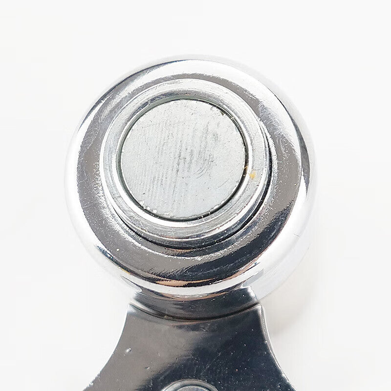 Jin Gu Lao Anti-collision Floor Door Stopper, Thickened Door Stopper, Magnetic Door Stopper, Zinc Alloy Door Stopper with Strong Magnet, Comes with Screws, Black KZS-1143