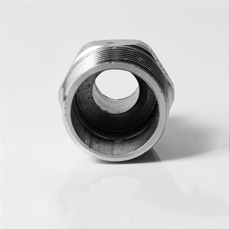 VIRUIJIA 304 Stainless Steel Hexagonal Thread Reducer/Straight-Through Adapter, Internal Thread DN32*25/1.2 inch to 1 inch/10 sets