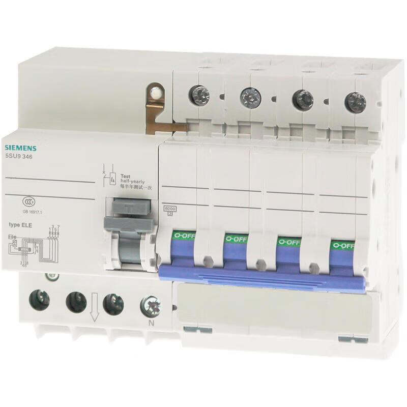 Siemens ET-5SN 50A 4P C Electronic Residual Current Breaker AC 30mA