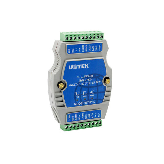 UOTEK digital 4-channel photoelectric isolation input 4-channel relay output I/O controller; UT-5510A