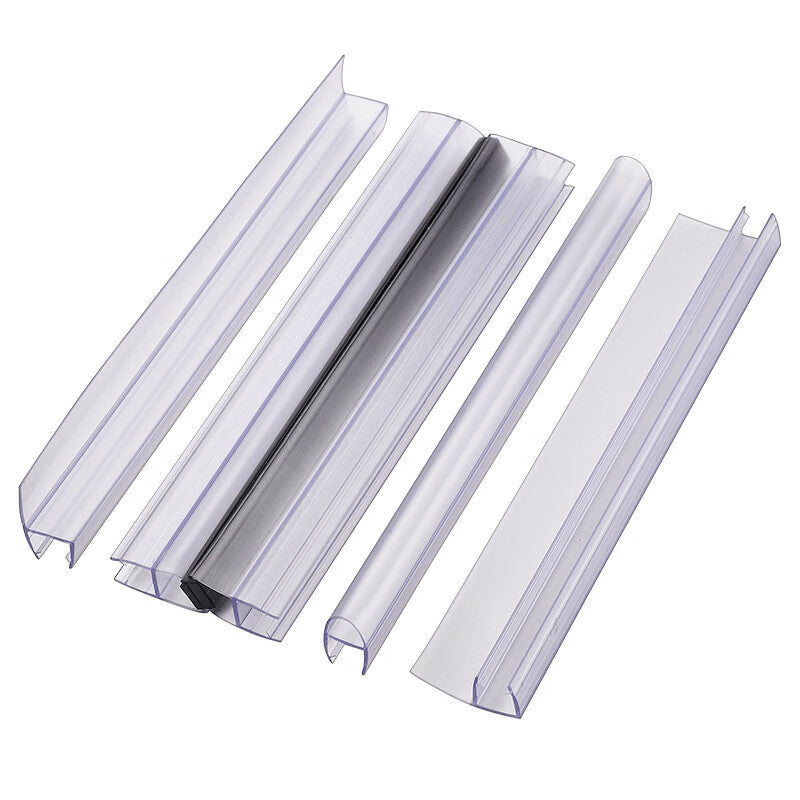 Mucang Shower Enclosure Water Barrier Strip, Bathroom Glass Door Waterproof Sealing Strip, Anti-collision Strip, Tempered Glass Toilet Door Magnetic Silicone Strip. Unit: Piece