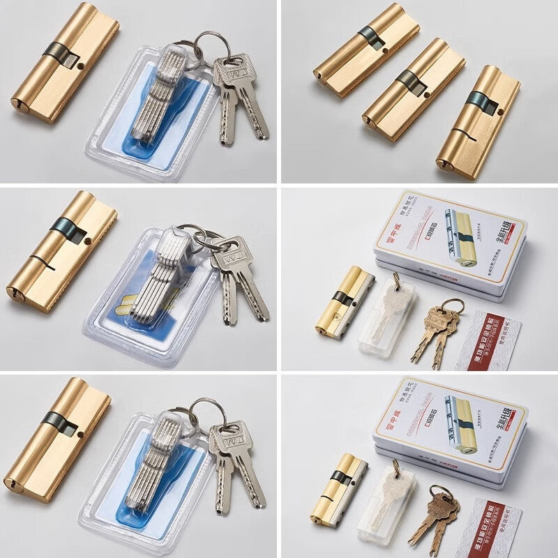 Shanhe Industrial Products anti-theft door lock cylinder, super C-grade universal type, entrance iron gate lock, entry blade lock cylinder, lock cylinder key, A-grade lock cylinder length 105 = 37.5 + 67.5