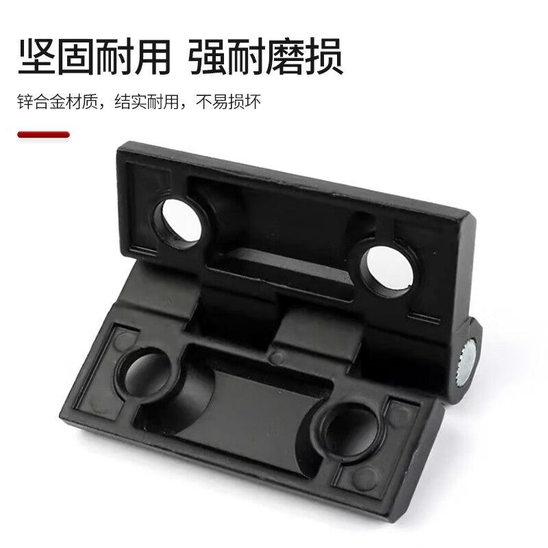 Deqi electrical distribution box/cabinet door hinges, zinc alloy hinges, cabinet door hinges, machine tool industrial hinges, black, 60*60*6mm