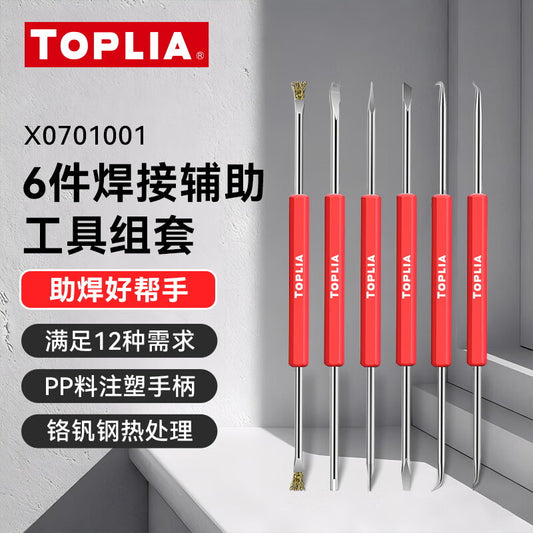 Tolia Soldering Auxiliary Tools 6-Piece Set Repair Soldering PCB Desoldering Combination Circuit Board Soldering Kit X0701001