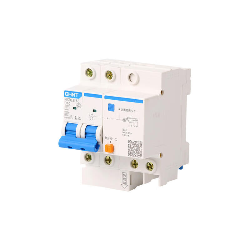Chint residual current operated circuit breaker; NXBLE-63 2P C50 30mA 6kA