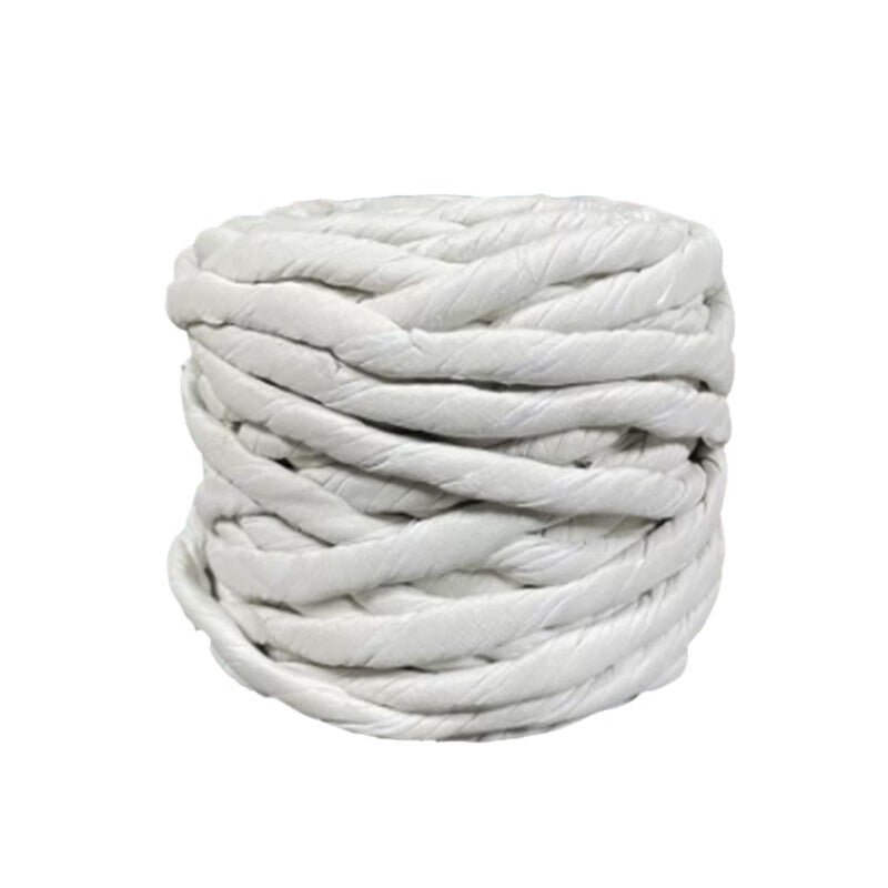 Yonghao Yinghong Dust-Free Asbestos Twisted Rope, Thermal Insulation, High Temperature Resistance, Circular Braided Twisted Rope, Fire-Resistant and Sealing Asbestos Braided Rope [25mm] Approximately 10 kg per roll. Price per roll.