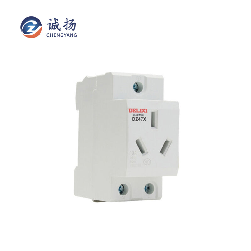 CHENGYANG CY-3JDX construction site three-level electrical box accessories DZ47X single-phase two-pole with grounding 10A
