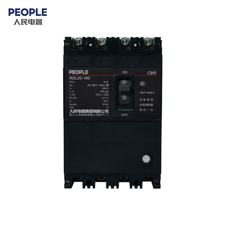 People's Electric RDL20 Series 100A 30mA 4P Leakage Protector