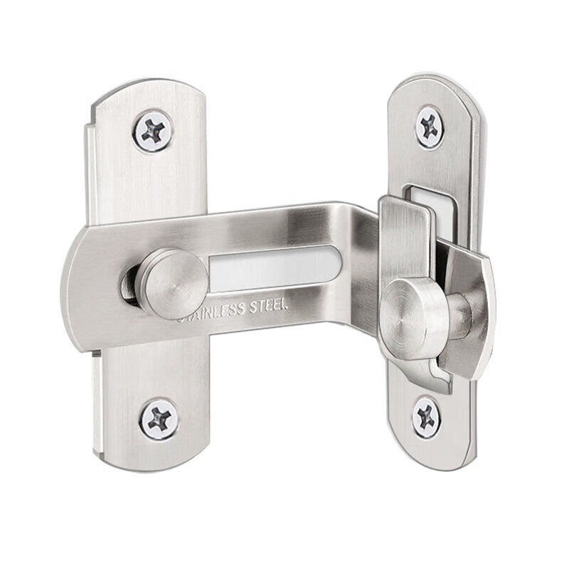 Deyu Crafts Stainless Steel Door Bolt, Anti-theft Door Bolt, Locking Door Socket, Right Angle Large Size