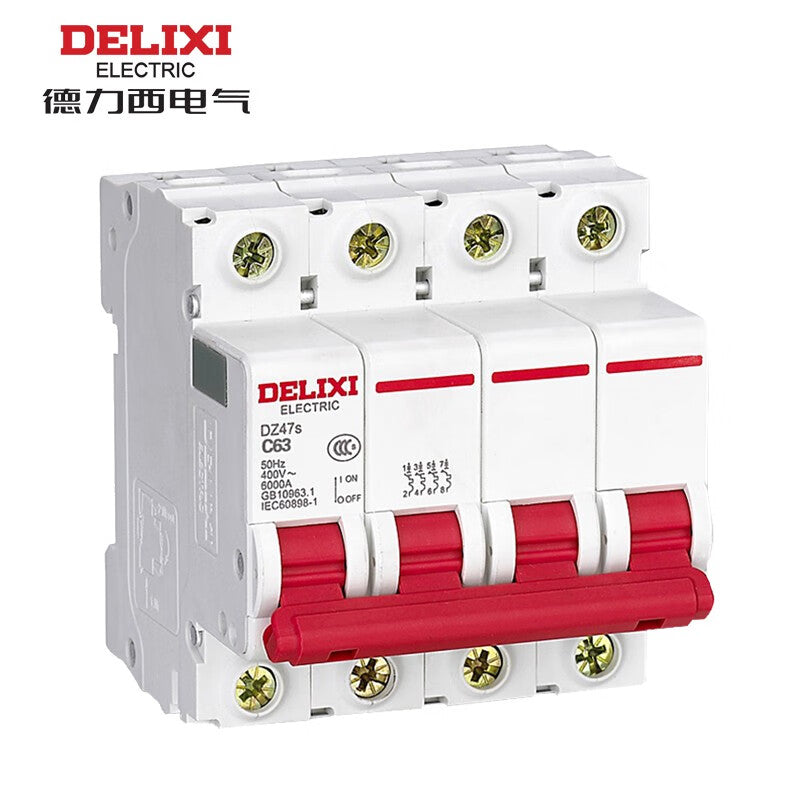 Delixi DZ47s 4P C 40A 6KA 400VAC DZ47SN4C40 miniature circuit breaker