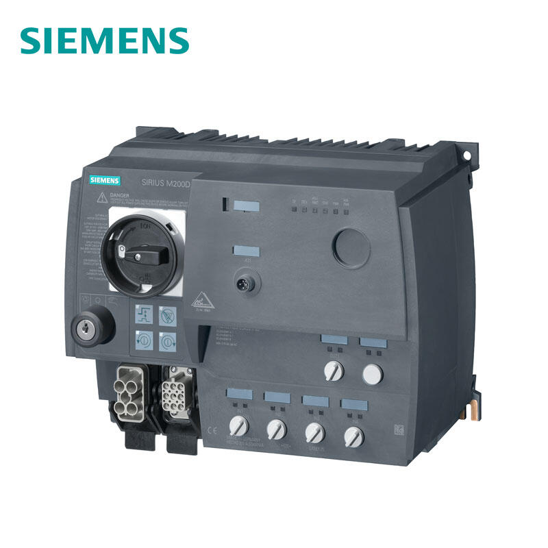 Siemens motor starter M200DAS-i communication: standard reversing starter mechanical switch, 0.75KW, 0.15A-2.00A, no brake contact 4DI/1DOAS-i with manual field operation and key switch; 3RK13256KS413AA0