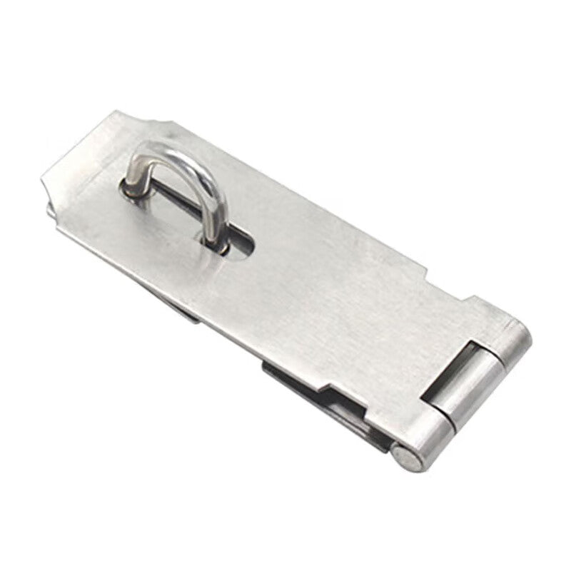 Jingu Lao KCx-21 Stainless Steel Hook Padlock Pin Lock Door Lug Thickened Lock Thief Door Buckle (with screws) 3-inch Buckle 2