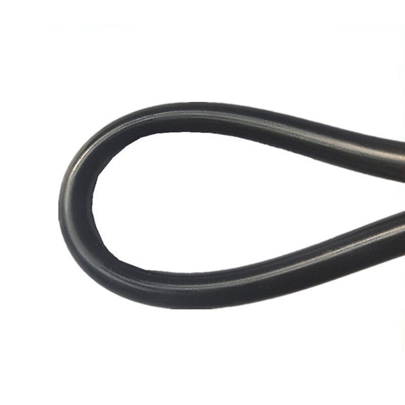 Haisdike HKsq-56 Fluororubber FKM Mechanical Seal Solid O-ring, Black, High Temperature and Acid/Alkali Resistant, Fluororubber Round Strip, 2mm (1 meter)