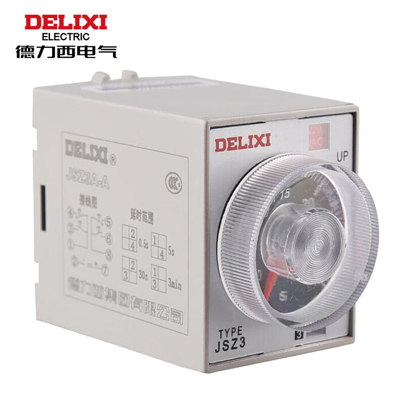 Delixi Electrical electronic time relay JSZ3A-B 1S/10S/60S/6M AC220V JSZ3AB220