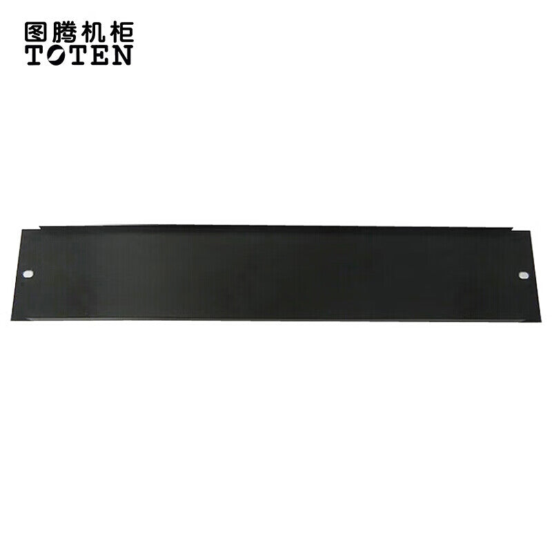 Totem (TOTEN) 2U metal blind plate standard false panel bezel filler plate network cabinet accessories totem cabinet blind plate thickened black