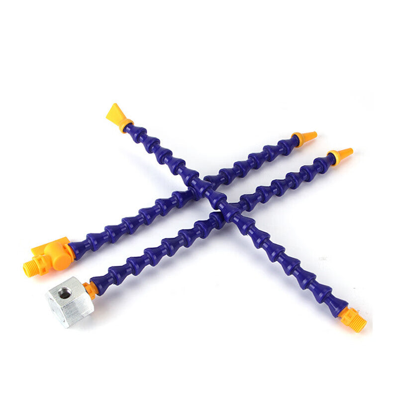 Xinguang Pneumatic Accessories: Plastic Universal Bamboo Joint Tube, Cooling Tube, Adjustable Nozzle Head Curved Tube, 2/30cm Cooling Tube (Round Nozzle), 2 pieces/set
