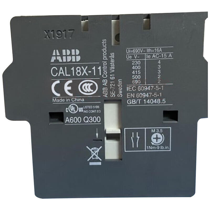 ABB contactor accessories, auxiliary contacts; CAL18X-11