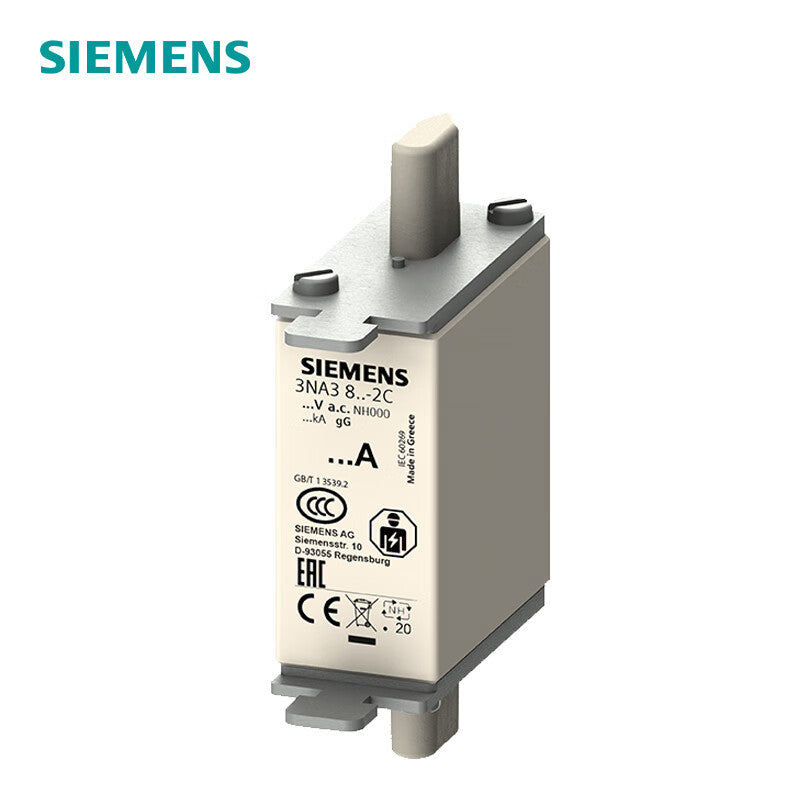 Siemens 3NA knife-shaped 20A AC120KA/DC25KA gL/gG 500VAC/440VDC 3NA38072C fuse body