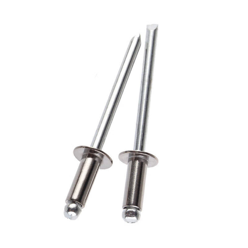 Jingti 304 Stainless Steel Blind Rivets, Semi-Steel Blind Rivets, Round Head Blind Rivets, Open Tenon Rivets, Decorative Rivets, M4*6 (100 pieces) Unit: Package