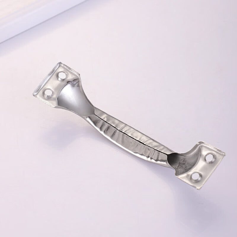 Shanglijin Thickened Stainless Steel Bow-Shaped Handle, Cabinet Handle, Drawer Surface Mount, Modern Minimalist Small Handle, Furniture Door Handle, 6-inch, Total Length 144mm