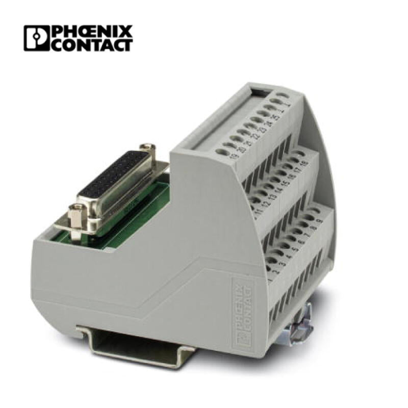 Phoenix VARIOFACE module, screw connection, with D-SUB25 female connector, for mounting on NS35 rail; VIP-3/SC/D25SUB/F