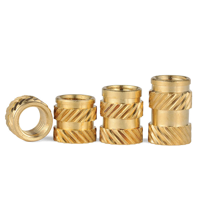 JINGGONG Hot Melt Nuts, Injection Molded Copper Nuts, Pre-embedded Knurled Hot Press Inserts, Hot Melt Nuts M3*6*4.5 (50 pieces)