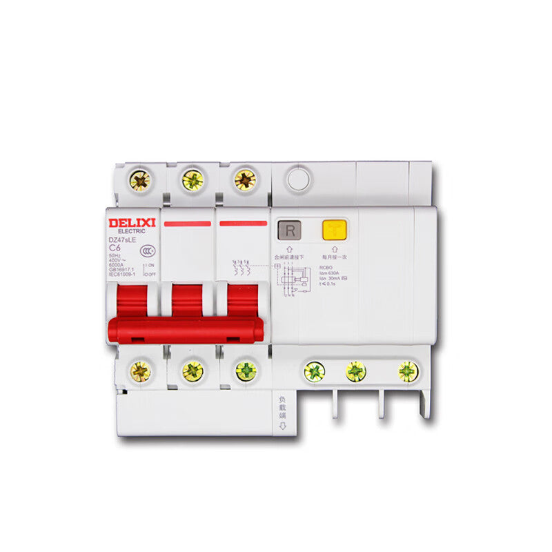 DELIXI ELECTRIC DZ47sLE 3P C Type 20A Air Switch with Leakage Protector