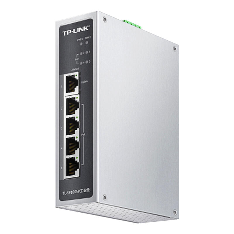 TP-LINK/Pu Lian industrial-grade POE switch, 4 100M PoE ports + 1 100M port (power supply not included when leaving the factory); TL-SF1005P industrial-grade