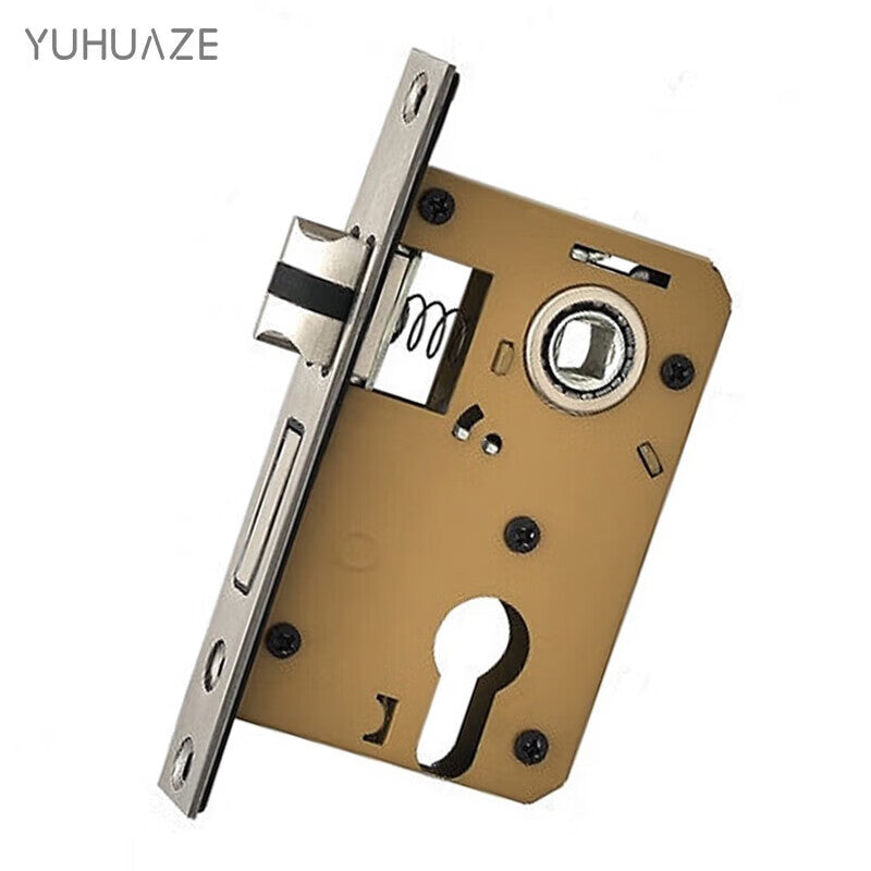 Yuhuaze Stainless Steel Lock Body Large 50 Lock Body Double Tongue 160mm Length Interior Door Home Bedroom Lock Tongue Door Lock Interior Lock Body Wooden Door Lock Room Door Lock Body Accessories