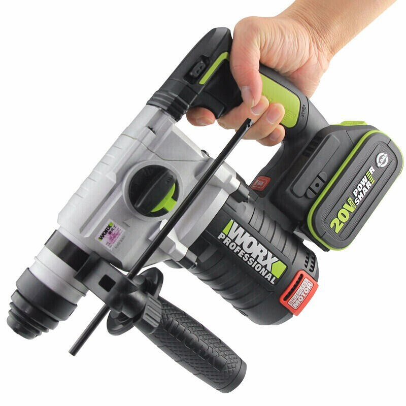 WORX Cordless Hammer 24MM 20V 5.0Ah Dual Battery WU388.4