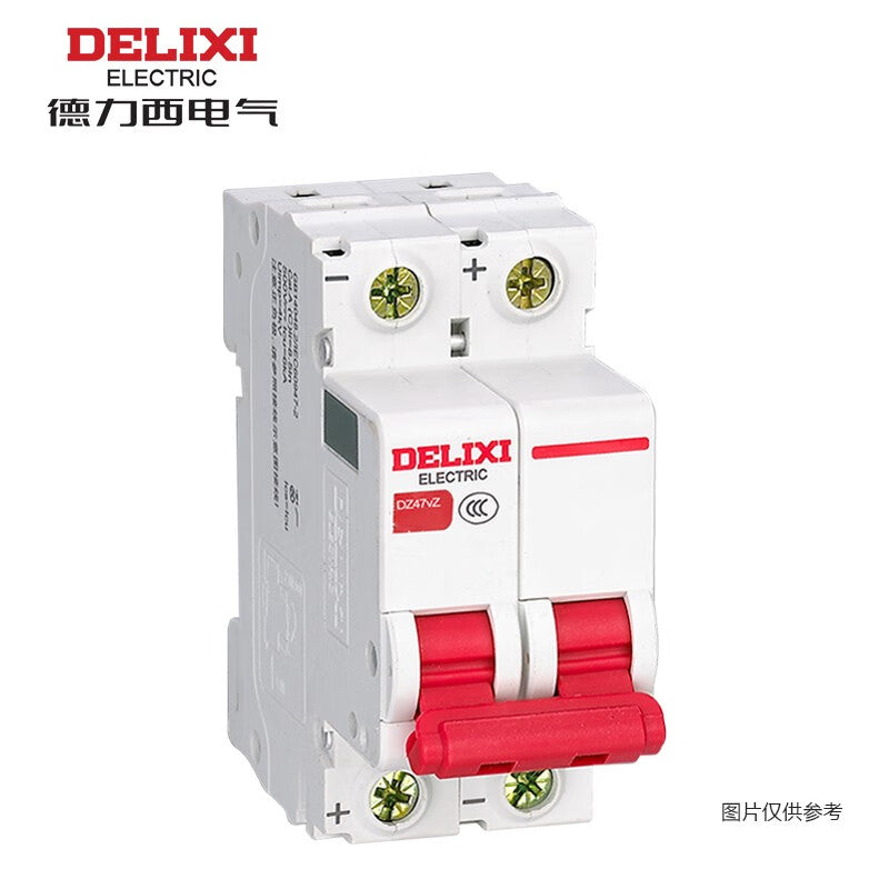 Delixi DZ47vZ 2P C 32A 6kA 500VDC Circuit Breaker